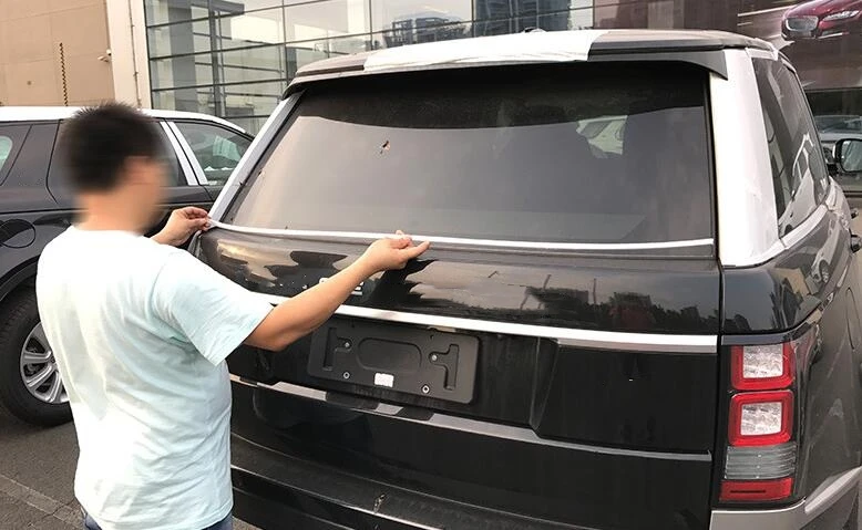 Хромированная наклейка на заднее стекло автомобиля для багажника Range Rover Vogue SE 2013
