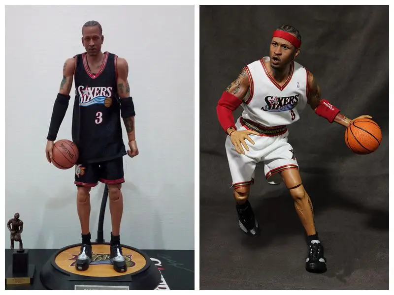 

NBA Basketball Star Allen 1/6 Soldier Iverson Jersey No. 3 Mobile Boxed Garage Kit