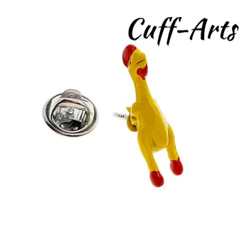 

Lapel Pin Badges for Men Yellow Rubber Chicken Lapel Pin Brooches 2019 Classic Novelty Lapel Pin By Cuffarts P10358