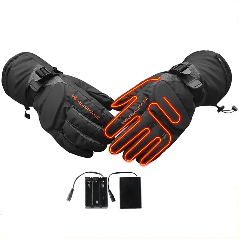 

Unisex Heated Gloves Warm Glove Ski Waterproof Gloves Warmers For Winter Outdoor Camping Hiking