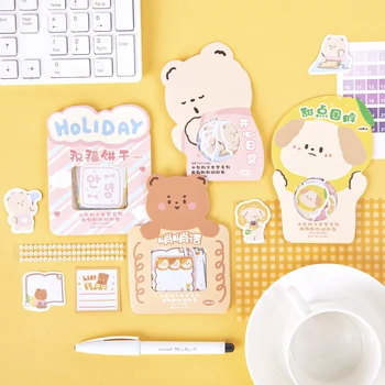 

8bags/LOT little bear's girl dream series Creative decoration DIY non drying adhesive paper stickers