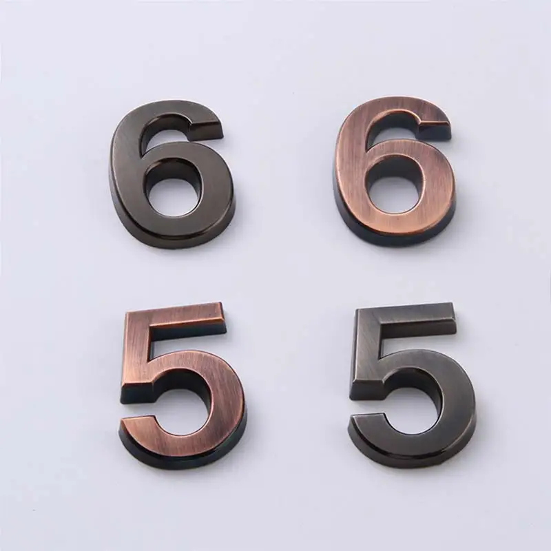 Модный 4 цвета номер Современная табличка номер дом отель Адрес стикер с цифрами табличка знак 0-9