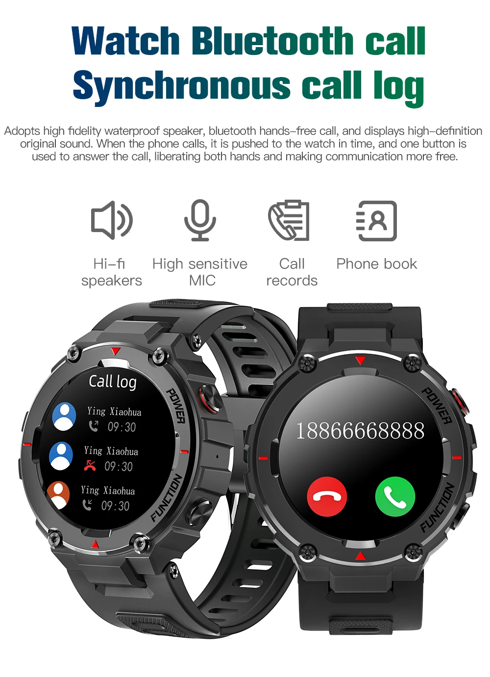 CZJW Full Touch Smart Watch BT Call Men Women Sport Smart clock Pedometer Heart Rate Monitor Android IOS 2021 new