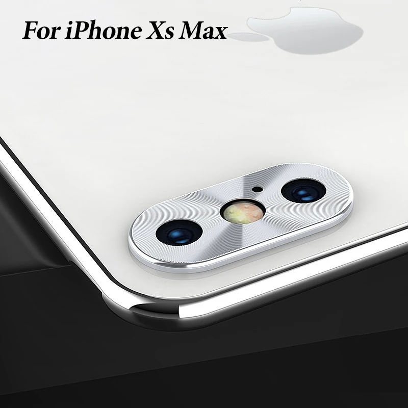 Металлический защитный чехол для объектива камеры для iphone XS Max XR XS 7 8, защитный чехол для объектива камеры из сплава для iphone X 7 8 Plus, чехол