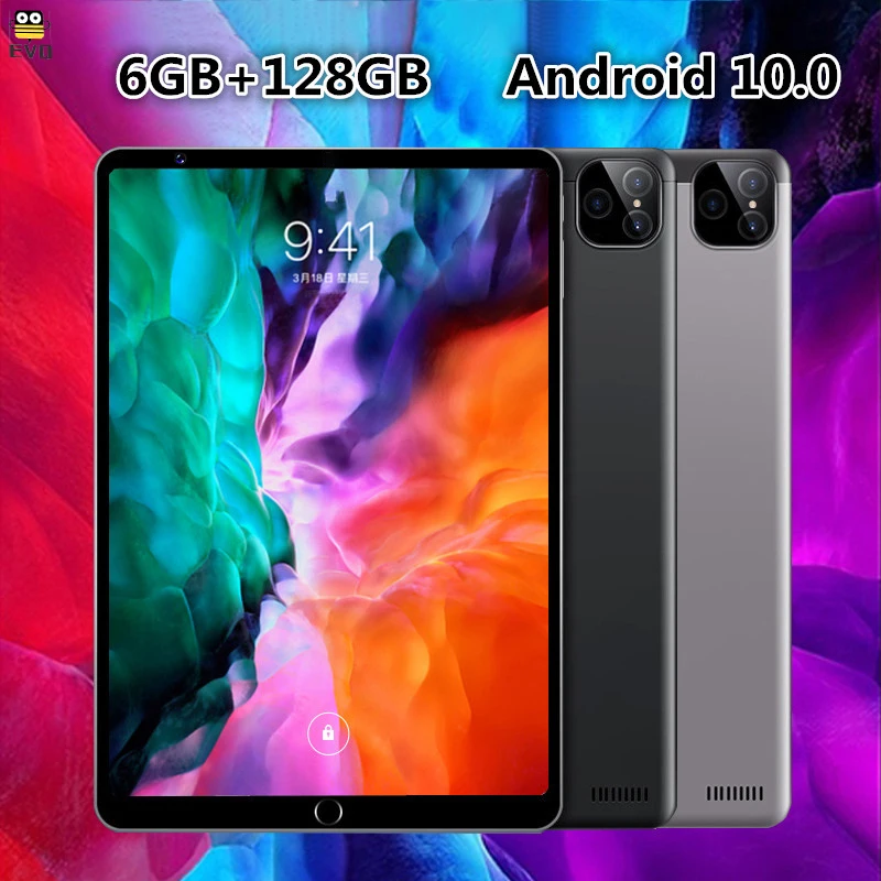 Tableta de 8 pulgadas con 6GB de RAM y 128GB de ROM, Tablet de versi贸n Global con 10 n煤cleos, 10,0 Android, llamada Dual, GPS, Google Play, tipo C