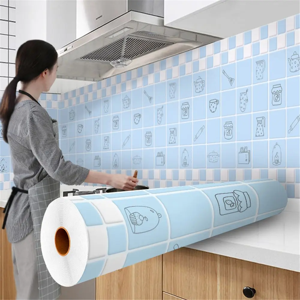 New Kitchen Oilproof Waterproof Wall Stickers Antifouling Self