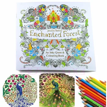 

New Children Adult English Version Drawing Coloring Book