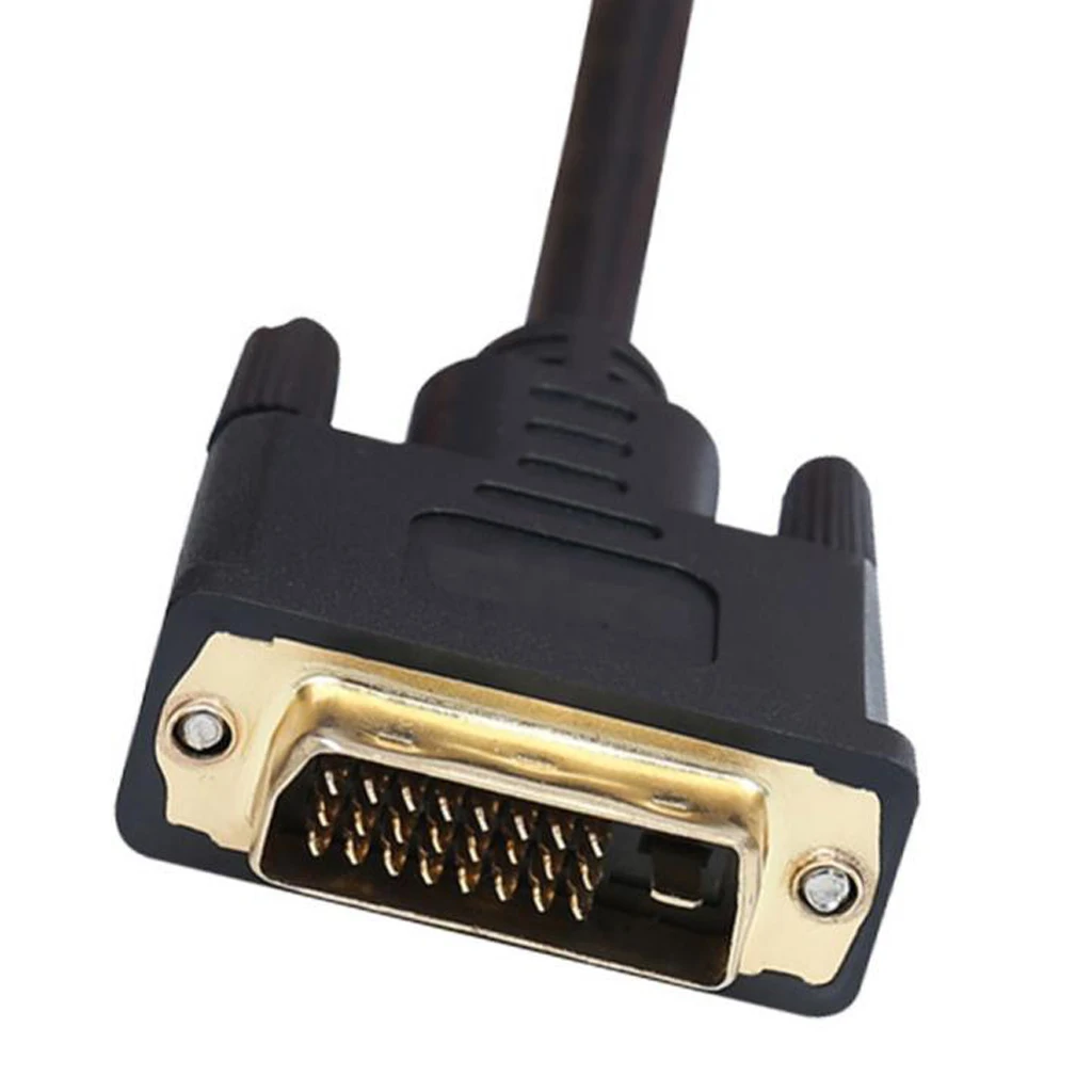 DVI to HDMI Cable 1.8m, HDMI to DVI Cable Cord DVI-D to HDMI Adapter Cable for PC Laptop HDTV Porjector