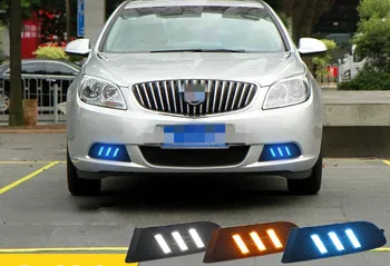 

Fast delivery Led daytime running lights+moving turn signal+blue night mode+remote control for Buick excelle GT 2012-2013