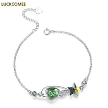 

925 Sterling Silver Women's Hand Bracelets Elements Ins Niche Design Crystal Charm Bracelet Jewelry Pandora 925 Original