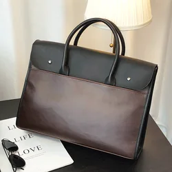 Work Bag  Briefcases Computer ipad MACbook Trend Laptop Bag Leather Men