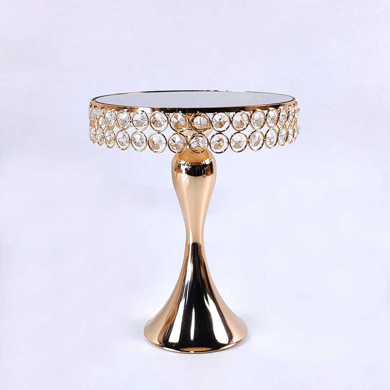 1pc Gold Antique Metal Cake Stand Round Cupcake Stands Wedding Birthday Party Dessert Cupcake Pedestal Display Plate Home Decor