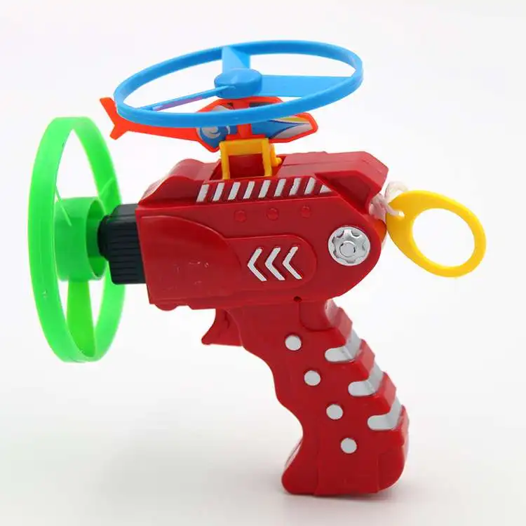 plastic flying saucer toys toy Gyro Skeleton Flying Skeletal Pistol