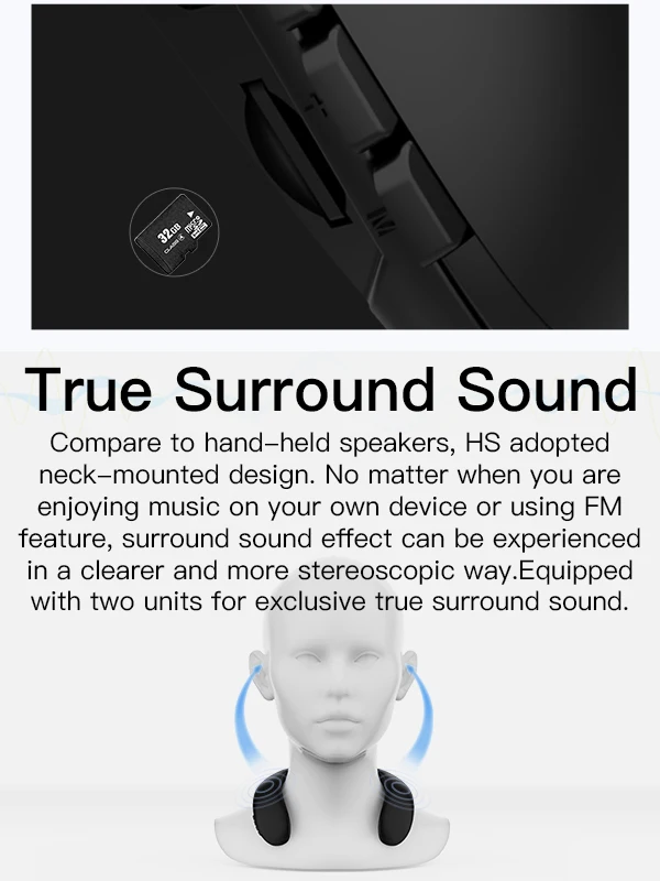 Bluetooth 5 0 динамик Bluedio HS портативный беспроводной с басами FM радио SD слот для карты
