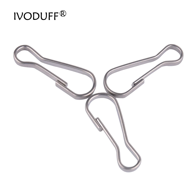 

20x Ivoduff металлический защелкивающийся зажим, оптовая продажа, твердая латунь, S-образное кольцо, застежка для штор, разделенное кольцо для ключей, крючок, цепочка, петля, без пружины, ворота 25 мм