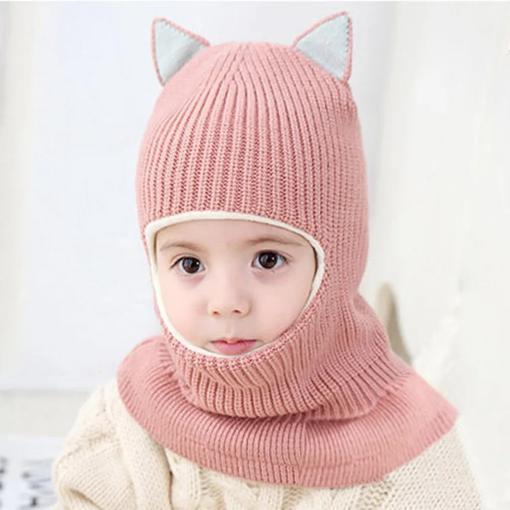 Детская шапка для маленьких мальчиков; зимний теплый вязаный крючком плотный шарф; шапка-ушанка с капюшоном; Новинка года; сезон весна-осень; простая модная одежда