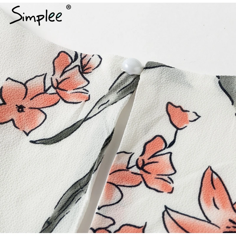 Женское винтажное короткое платье Simplee 2019 ажурное летнее трапециевидное с