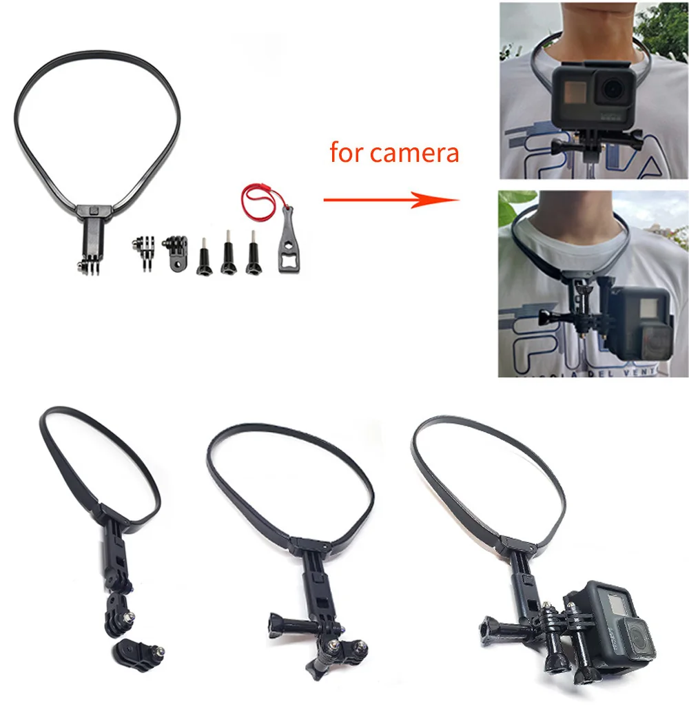 New Hands Free Lazy Neck Phone Stand Holder Wearable Smartphone Mount Bracket for Xiaomi Samsung for GoPro insta360 Accessory car mount phone holder