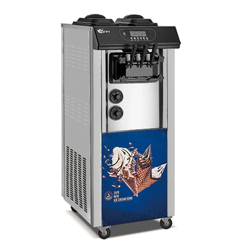 ングタイプ アイスクリームマシンgoshenブランド3フレーバーイージームービングプリクーリングシステム自動機能ソフトアイスクリームマシン ビデオ