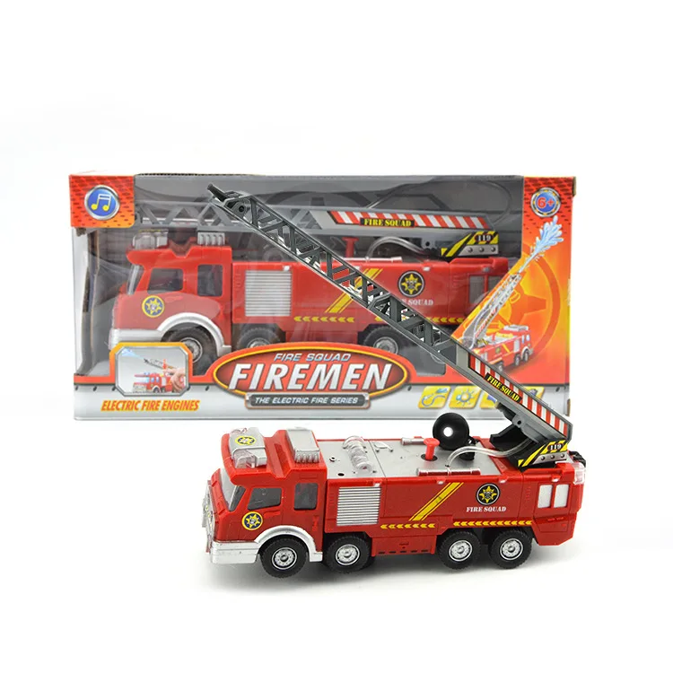 

CHILDREN'S Toy Wholesale Model Music Light Electric Universal Water Spouting Fire Truck Taobao Stall Hot Selling Supply of Goods