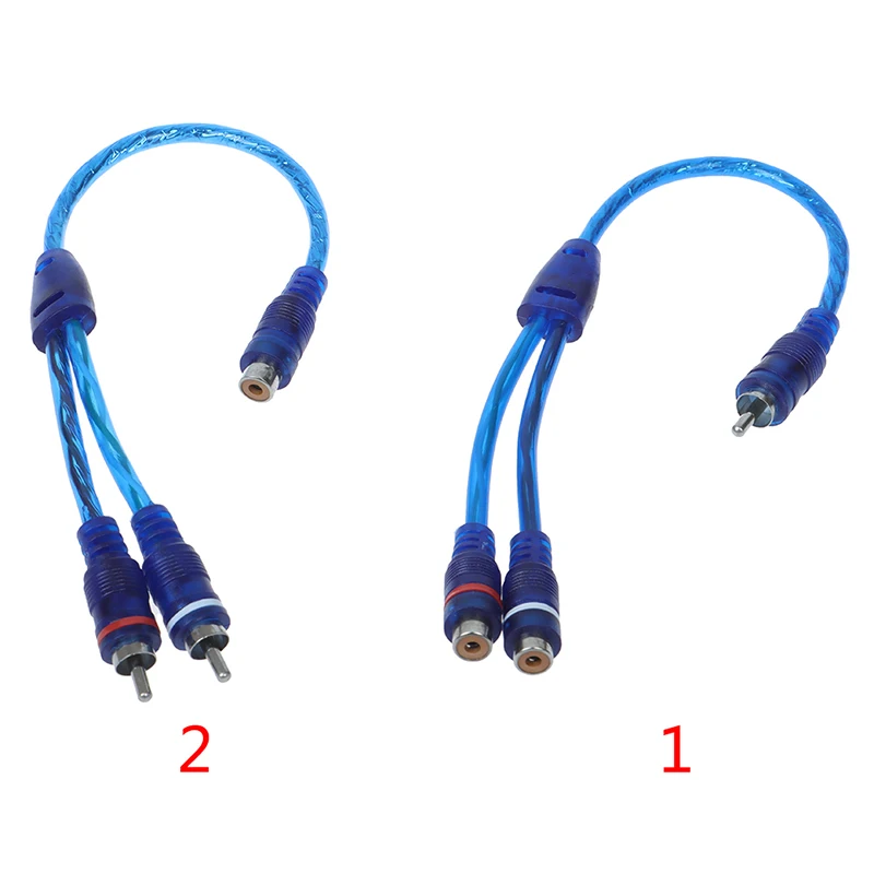 

Car MP3 Audio RCA Y Splitter Cable Adapter Cord Converter for Car AUX Amplifier Accessories