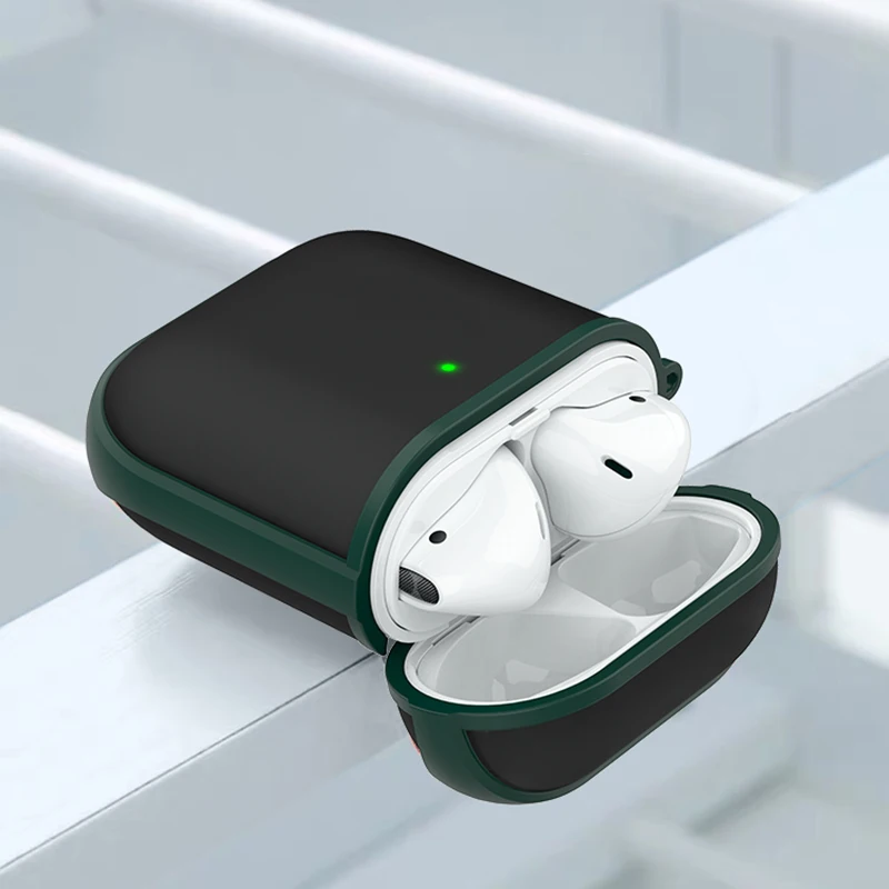 Earphone Case For Airpods 1 2 Matte Surface Protective Headphone Case For Airpods Bluetooth Wireless Earphones Shockproof Cover
