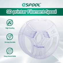 Esun 3d filamento reusável carretel recarga transparente 3d impressão removível filamento carretel para 1kg pla petg spooless refilament