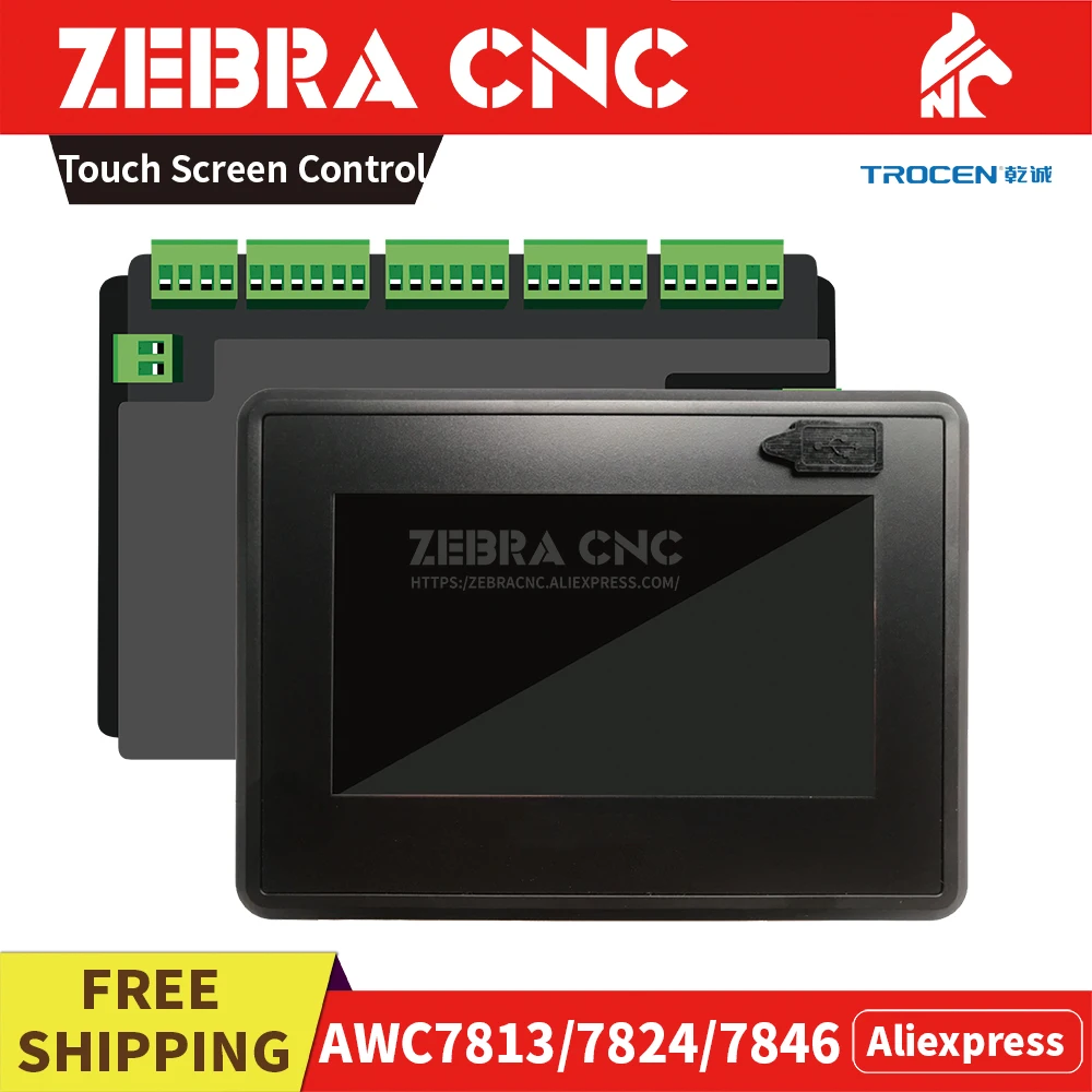 Trocen AWC7813 AWC7824 AWC7846 Co2 Laser Dsp Control System Touch Panel Diy Laser Controller Replace 708S LITE PLUS 6442G 6445G afbeelding