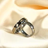 Trendy 4mm/5mm Tungsten Rings For Women Men Couples Wedding Band  High Polished Inlay Shiny Stone For  Engagement Rings 4