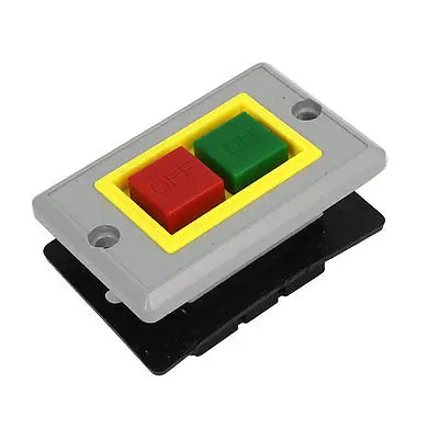 

New On Off Start Stop Push Button Pushbutton Switch QKS2-5 5A 380V AC 73mmx47mm