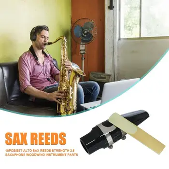 

10pcs Alto Sax Reeds Strength 2.5 Saxaphone Woodwind Instrument Parts Accessories