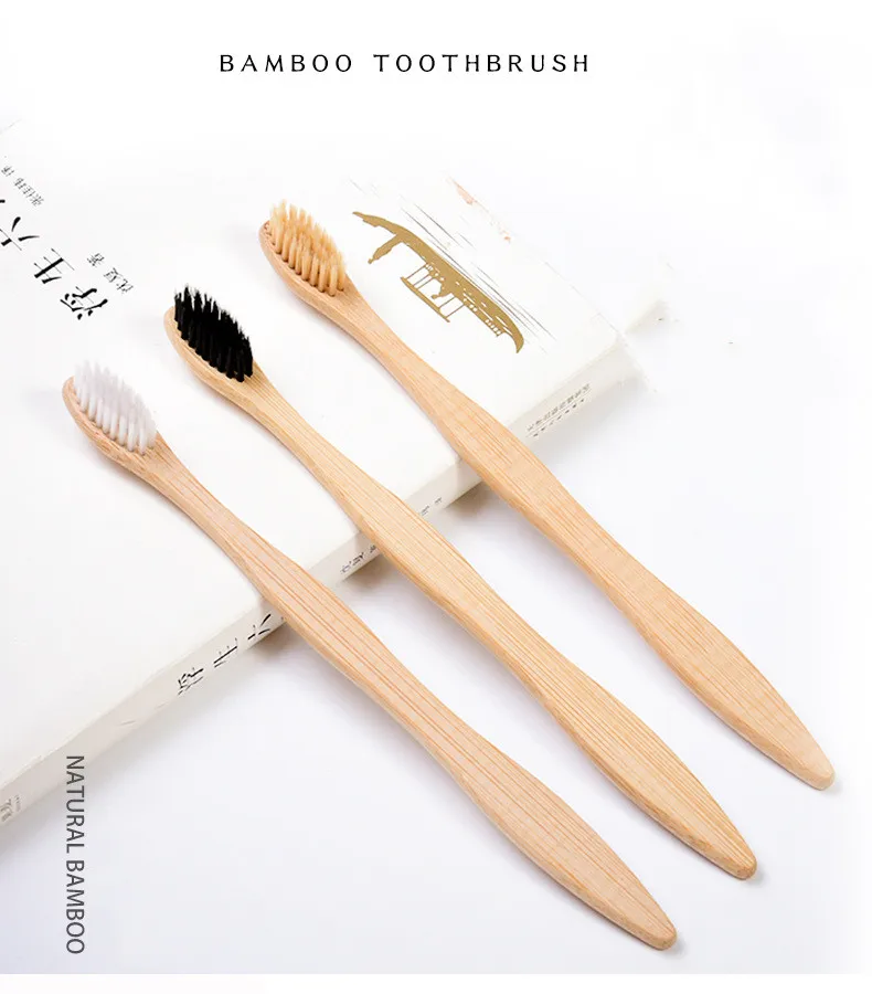 1pc Zero Waste Travel Toothbrush Eco Friendly Bristle Toothbrush