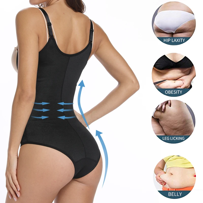 Womens Bodysuit Shapewear Tummy Control Body Shaper Waist Trainer Open Bust Body Shaper Slimming Underwear Latex Modeling Corset