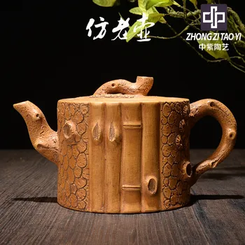 

In Purple Yixing The Qing Dynasty Old Dark-red Enameled Pottery Teapot Taiwan Backflow Imitate Old Kettle One Factory The
