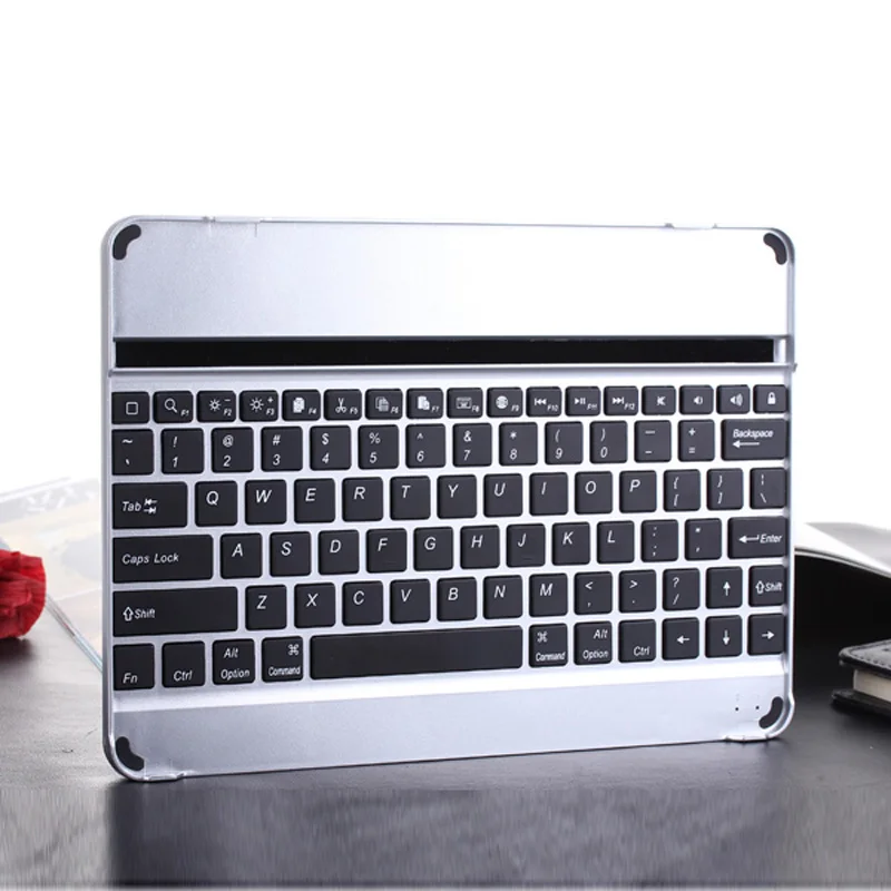 

Aluminum Alloy Wireless Bluetooth Keyboard Ultra-Thin Portable Keyboards for iPad 5 iPad Air Tablet VDX99