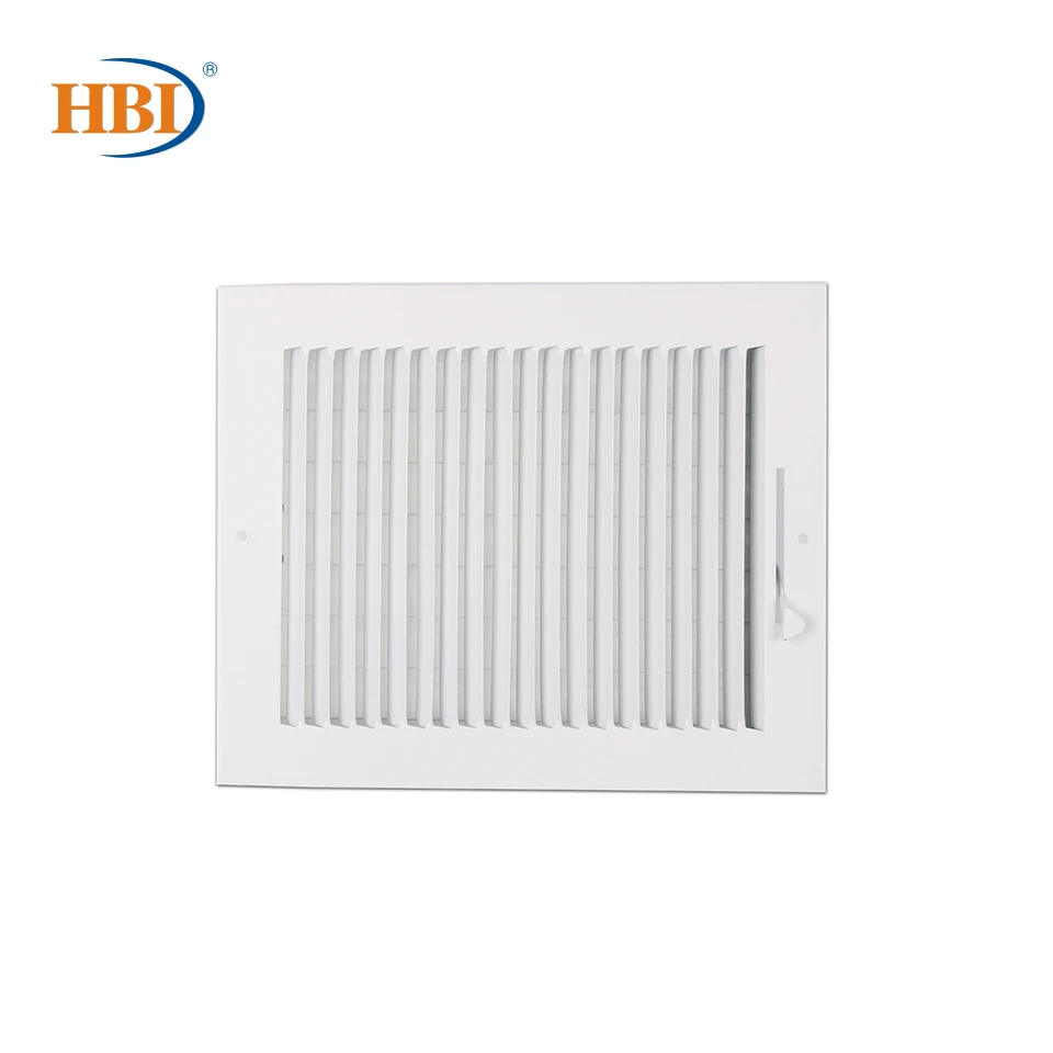 

HBI 1Way W10"*H8" Straight-Blade Ventilation Grille Air Outlet Valve Air Supply Register Air Vent Cover Steel Ceiling/Sidewall