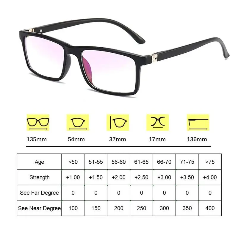 Многофункциональные Анти-синие очки для дальнозоркости HD солнцезащитные очки для чтения дальние и близкие двойные очки для чтения