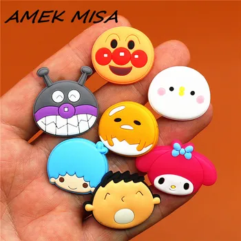 

10pcs/Set PVC Cartoon Shoe Charms Baikinman Shoe Decorations Anpanman Shoe Buckles Accessories fit Croc JIBZ Party Kid's Gifts