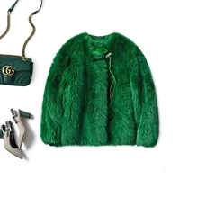 

SHUCHAN Luxurious Tuscany Fur Women Coats and Jackets Winter GENUINE LEATHER Fur Winter Covered Button Wide-waisted