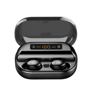 

Bluetooth 5.0 Dual Earbuds Earphone Touch Control Battery Capacity Display Wireless Hifi Stereo Sports Headset with Charger Box