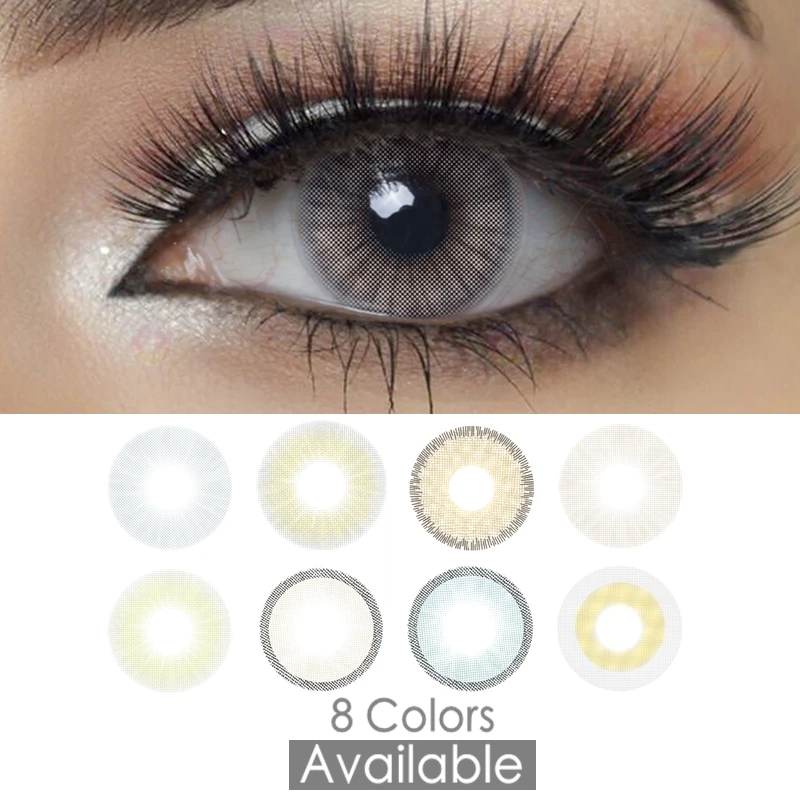 Gray Colored Contacts 14.2mm Colored Contact Lenses