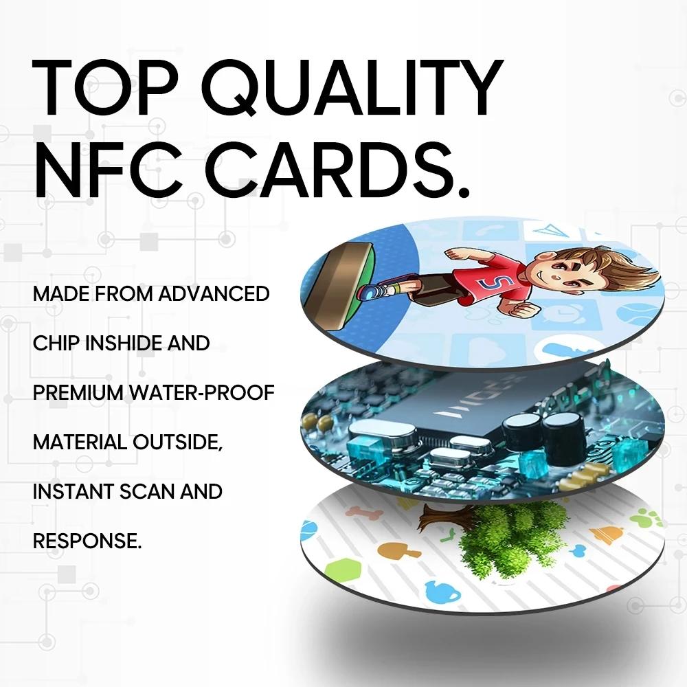 50 шт./лот карта Amiibo для пересечения животных коллекционная автомобильная NFC