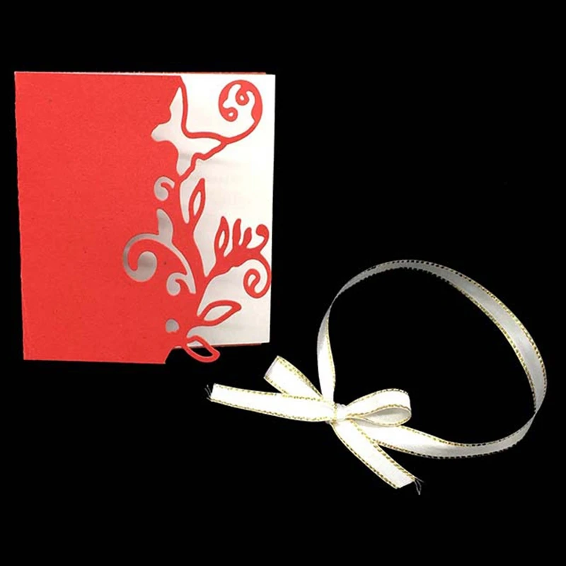 Ажурный цветок бабочка конверт поздравительная открытка металлическая режущая форма скрапбук альбом открытка бумага тиснение ремесло