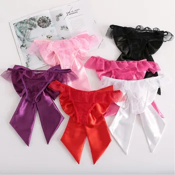 

New One Size Women's Personality Multi-color Lace Underwear Ladies Bow Underwear Underpants Fashion Noble And Soft Chiloti F1