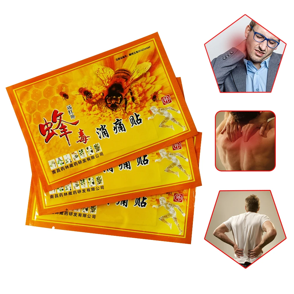 20PCS  Bee Venom Chinese  Medical Muscle Joint Pain Relief Patch Far infrared Arthritis Pain Relieve Plaster Health Products