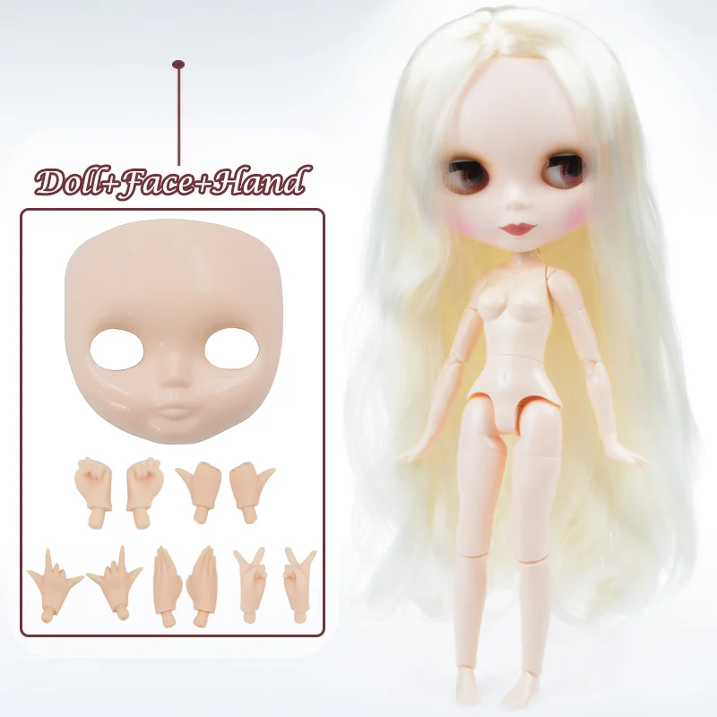 Blyth кукла Blyth матовое лицо матовая белая кожа 1/6 BJD шарнирная кукла ручной набор пользовательские куклы для девочек подарок для коллекции кукол - Цвет: Matte Face 3-FHNBL24