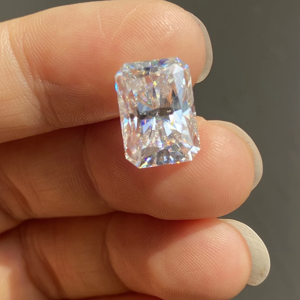 Meisidian – diamant rayonnant en vrac, Moissanite 8x12mm, 5 Carat D VVS1,  prix au Carat | AliExpress