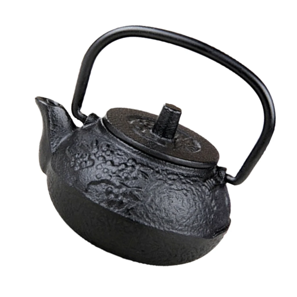 Mini 50ml Cast Iron Tea Kettle Teapot Tea Accessories Great Tea House Decor for Friends, Family Wedding Tea Lovers