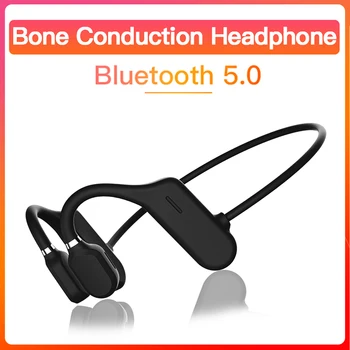

Original Wireless Bluetooth Headphones Bone Conduction Earphone With Mic Outdoor Sport Headset Support Handsfree Earphones 5.0