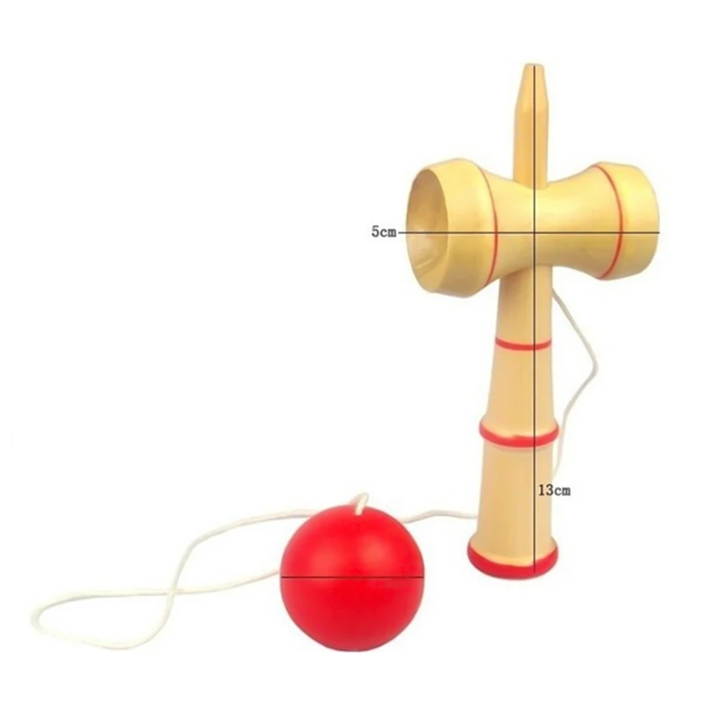 Цвет случайный ребенок Kendama координация мяч традиционные японские деревянные игрового мастерства развивающая игрушка